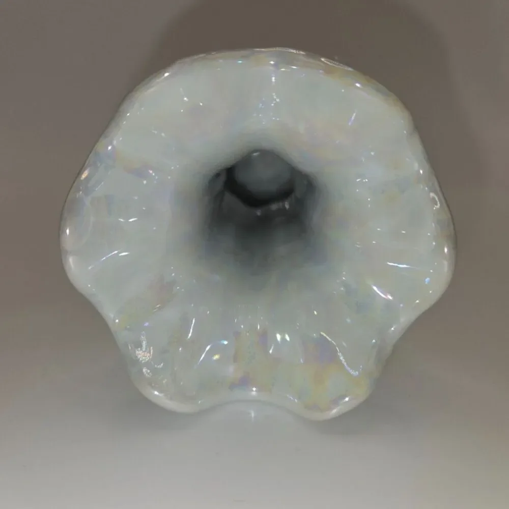 Vintage Iridescent Flower Vase 7